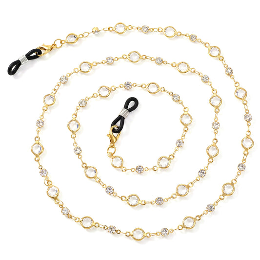 Glasses Chain for Women Crystal Beaded Eyeglass Chain Sunglasses Chains