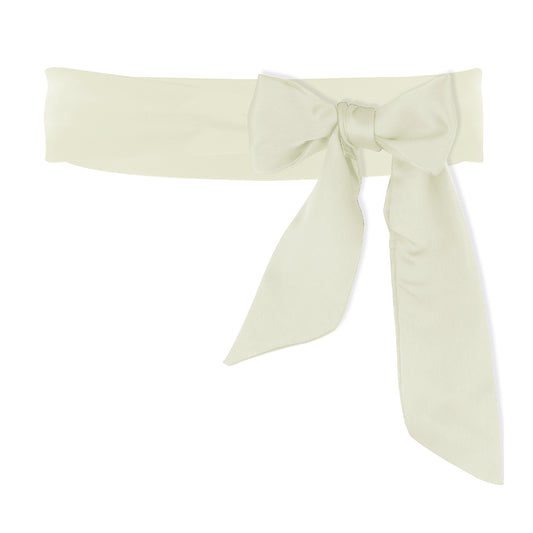 Lusofie Sash Belt for Bridal Double Side Satin Belt Smooth Dress Belt for Women Wedding Bridesmaid Bridal Belt(White)