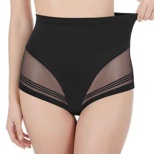 Lusofie shapewear panties for women High Waisted women's shapewear control panties Seamless Bodyshaper tummy control thong Black