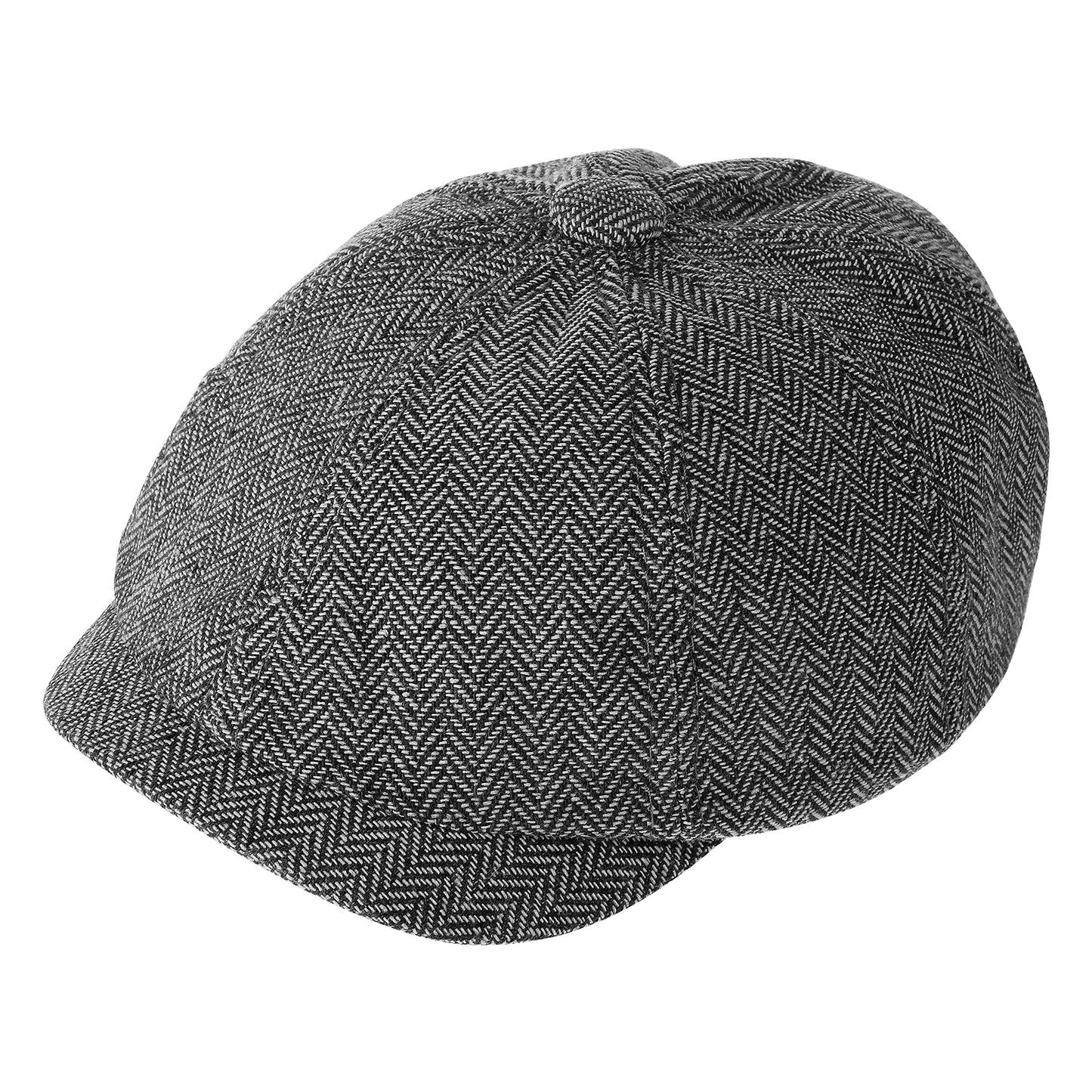 Lusofie Newsboy Men's Hat Flat Cap Cotton Newsboy Cap Adjustable Cabbie for Men Flat Cap Irish Cabbie Gatsby Cap Fishing Cap Golf Cap (UK, Alpha, One Size, Grey)