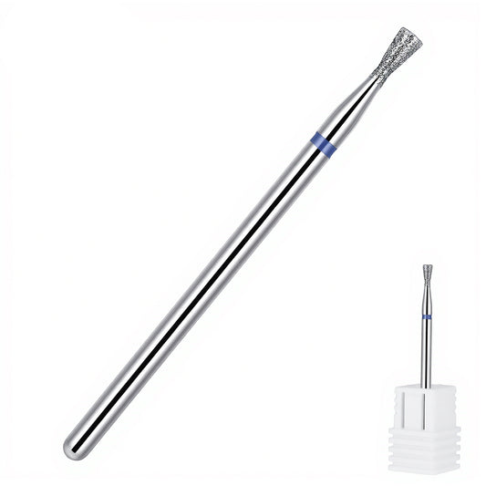 Funnel Shape Nail Drill Bit, Diamond Nail File, Carbide Under Nails Cleaner, Cuticle Dead Skin Remover, Gel Polishing Tool