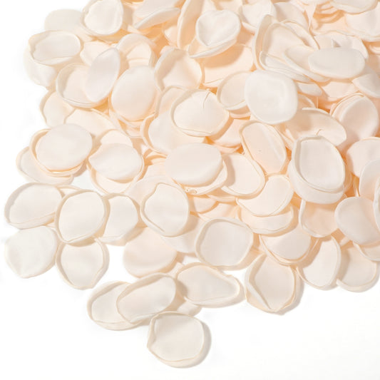 HaiFafafaing 300 Pcs White Rose Petals for Wedding - Real Touch Silk Lvory Flower Petals - Fake Flowers Centerpieces Decor for Tables Wedding Bridal Shower Flower Girl Basket Aisle Party