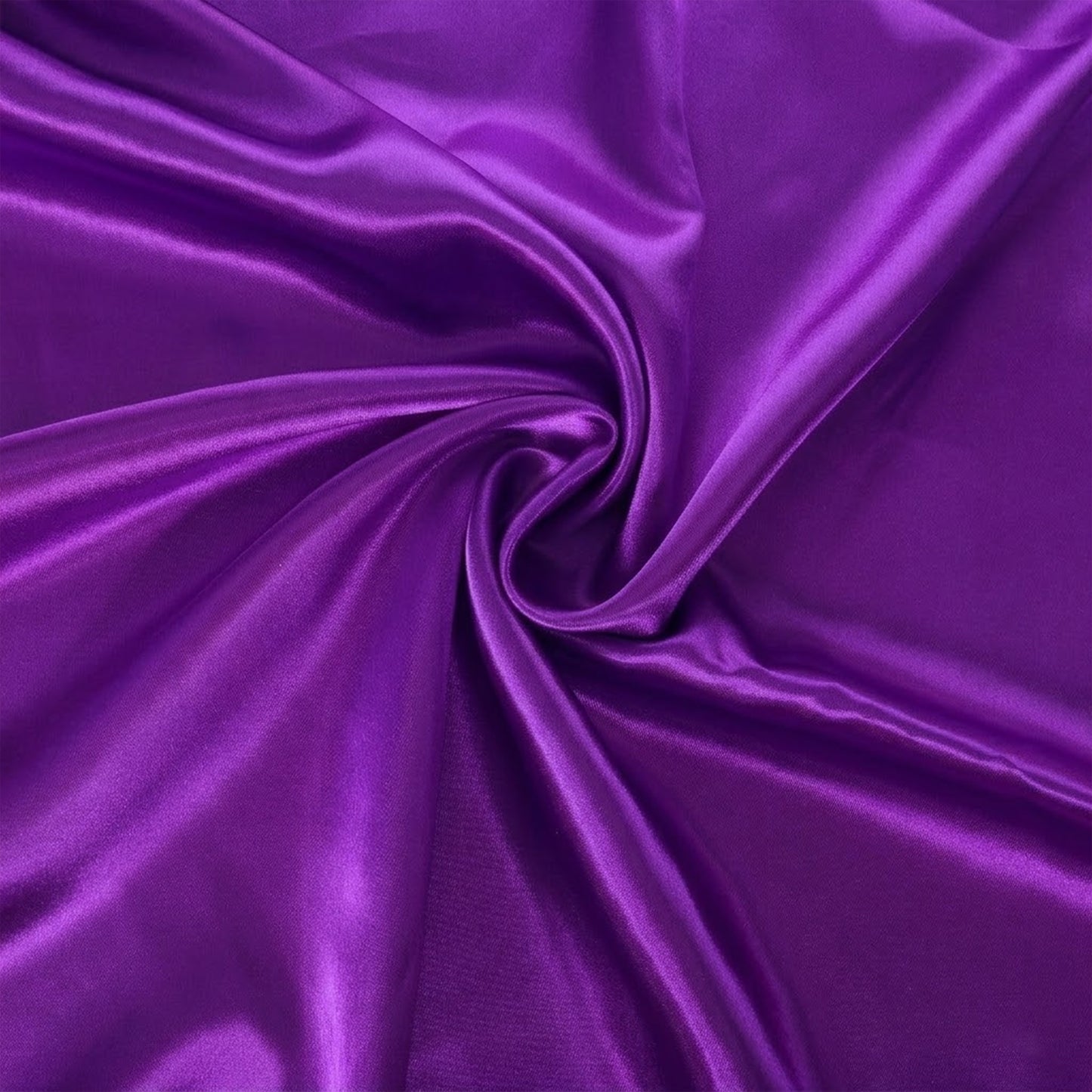 Satin Fabric by The Yard, 60 Inch Wide White Satin Fabric Shiny & Silky Lining Cloth Fabrics for Wedding Dress, Clothing Making, DIY Crafts, Table Cover, Sewing(Dark Purple)