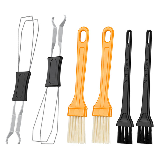 Key Cap Removal Tool, Keyboard Key Remover, 2pcs Keyboard Switch Puller and 4pcs Keyboards Brushes, Mini Anti-Static Brush for Computer Motherboard Camera Small Space