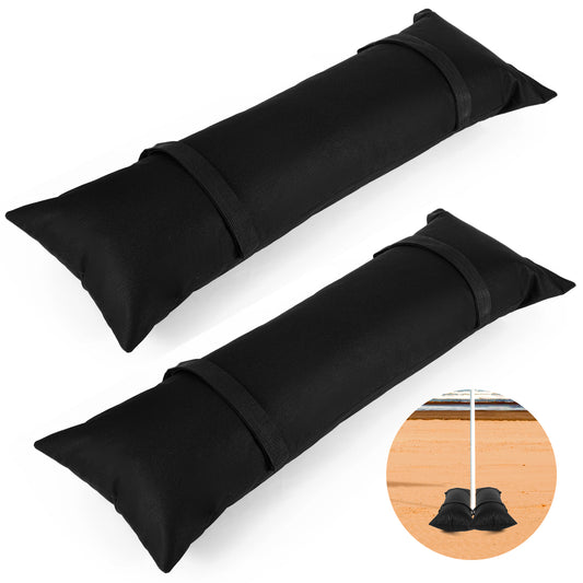 Sand Bags for Umbrella Base 2 x 44 LBS Fillable Sandbags Weatherproof Heavy Duty Weight Sandbag for Patio Umbrella Base Trampoline Outdoor Garden (Without Sand)
