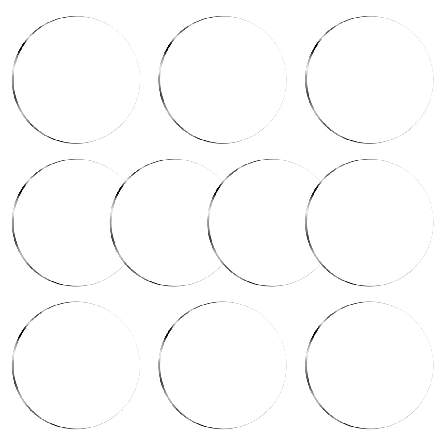 10 Pieces Round Clear Acrylic Sheet 5.9 Inch Acrylic Circle Blanks Plastic Disc Acrylic Round Disc Circle Plastic Sheet Transparent Round Acrylic Blank Sign for DIY Art Project Picture Frame Paintings