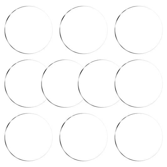 10 Pieces Round Clear Acrylic Sheet 5.9 Inch Acrylic Circle Blanks Plastic Disc Acrylic Round Disc Circle Plastic Sheet Transparent Round Acrylic Blank Sign for DIY Art Project Picture Frame Paintings