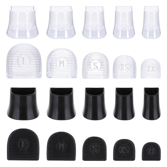 High Heel Protectors, Heel Stoppers, Heel Repair Caps, Covers for Walking On Grass and Uneven Road, Heel Cover Cups, Perfect for Wedding, Outdoor Events, U Type, Black, 10 Pairs