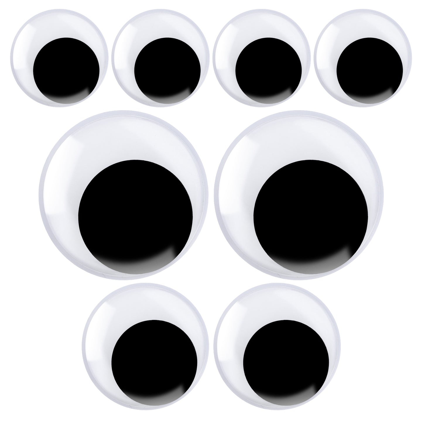 Ziuohaa 8 Pcs Large Googly Eyes Self Adhesive - 5/8/10 cm Giant Googly Eyes