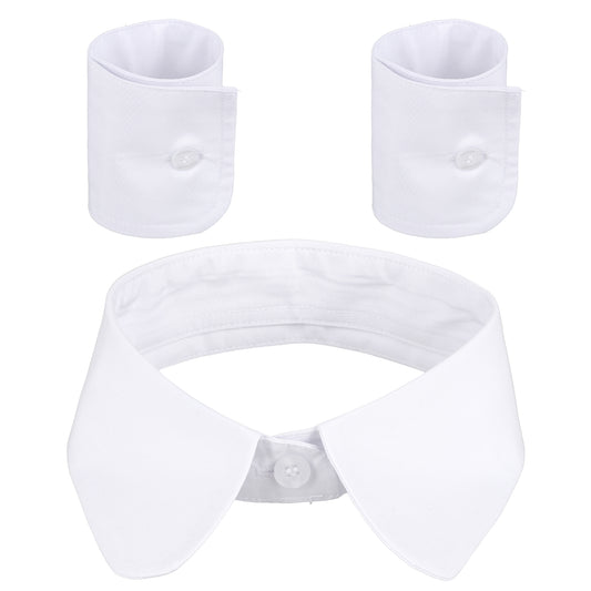 Josojoou 3 PCS Collars for Women, Fake Collar And Fake Cuffs, Detachable Dickey Collar for Women (White)