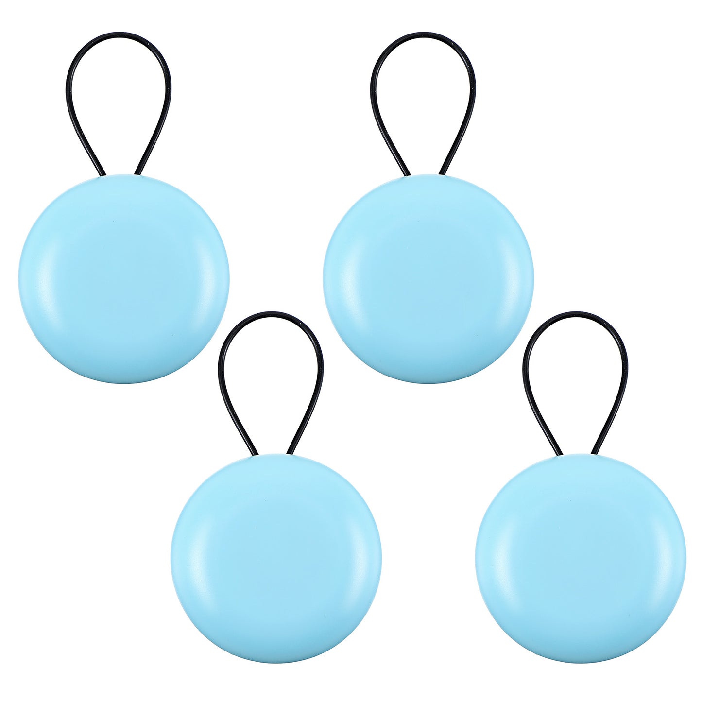 Portable Blue Earplug Case with Keychain Compact Round Ear Plug Holder for Travel, Business Trips, and Storage Mini Carrying Case for Earbuds, Trinkets, and More