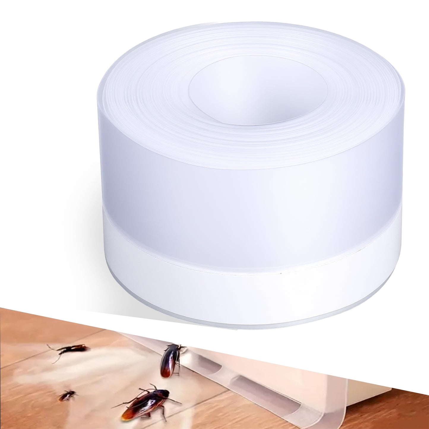 Silicone Weather Stripping Seal Tape - 16.5 Feet Length, 1.77 Inches Width, Strong Adhesive Window Insulation - Door Draft Stopper for Door and Window Gaps, Weatherproof Soundproof Draft Insulation
