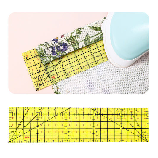 Hot Hem Ruler, 10x2.5inch Rectangular Hot Ironing Ruler, Hots Rulers For Sewing, Non-Slip, Sewing Tools for Electric Iron Home Work Quilting, Patchwork, DIY Craft Supplies