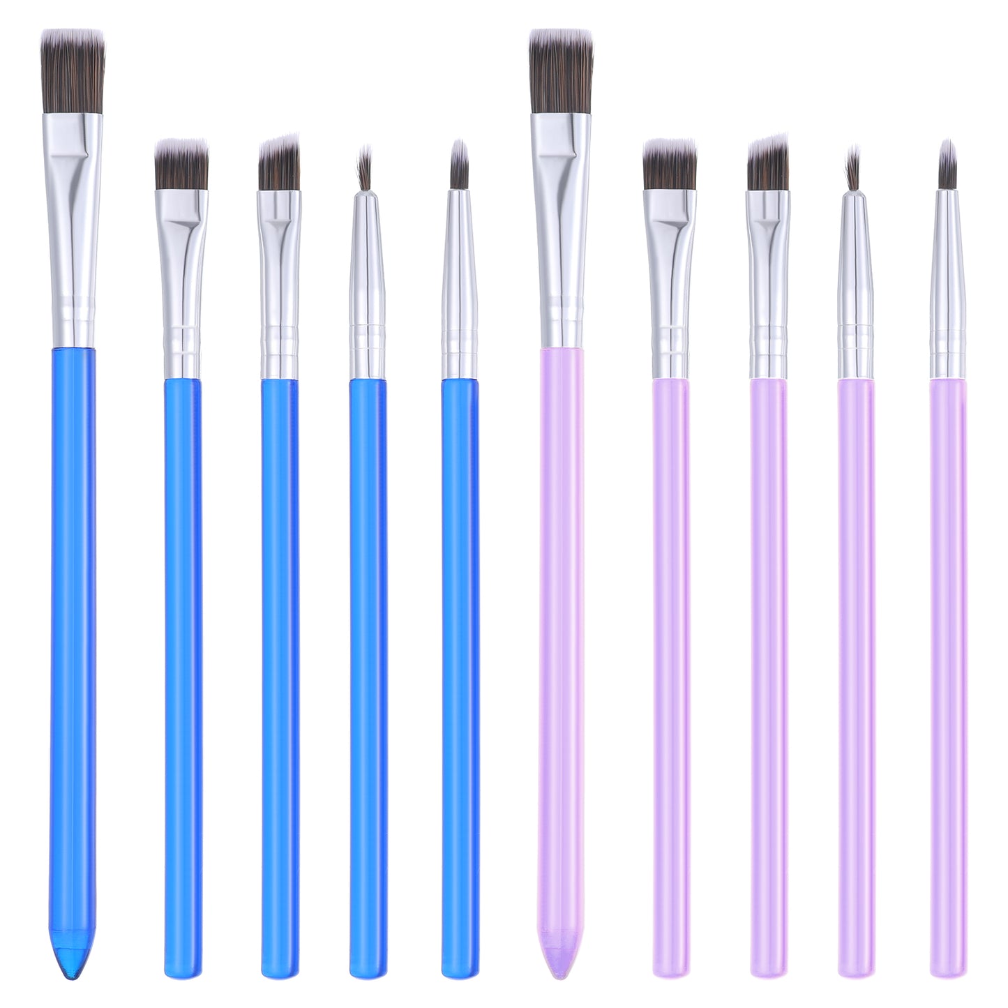 10 Pcs Cake Decorating Brushes Cake Painting Brushes Food Paint Brush Multiple Function Fondant Brush Cookie Brushes Pastry Brushes Multifunction Nylon Cookie Brushes for Basting, Cooking, Baking