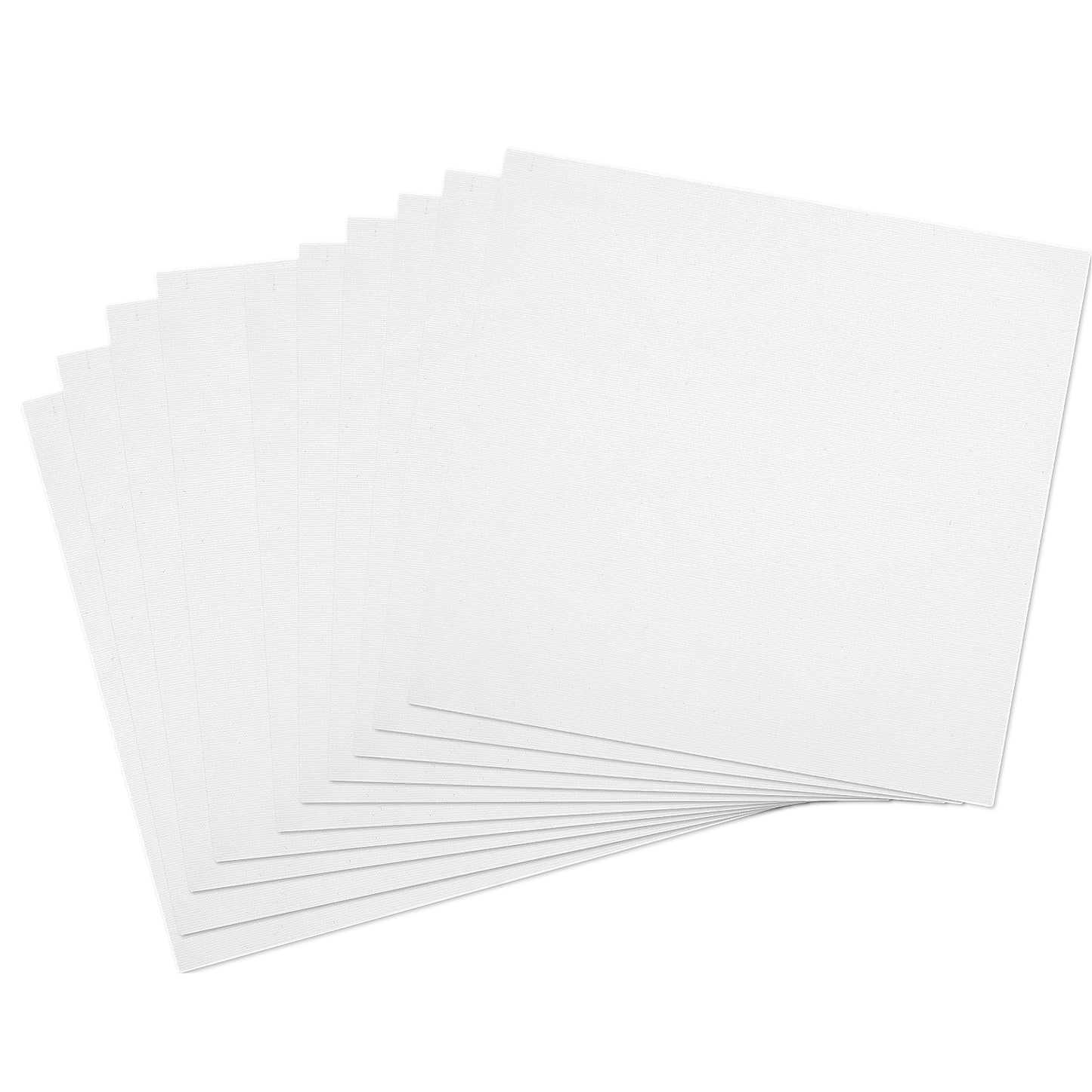 10Pcs Embroidery Fabric White Squares Pre-Cut Embroidery Cloth Fabric Natural Cotton Cloth for Embroidery Needlework Garment Craft (20cm/30cm)