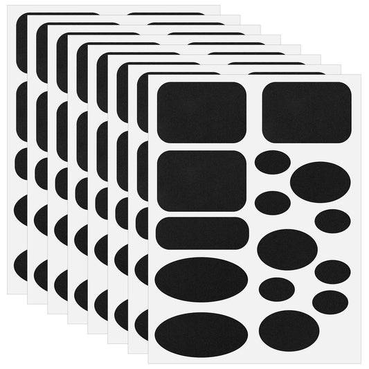 Tucnoeu 8 Sheets/120pcs Down Jacket Repair Patch,5 Sizes Black Self Adhesive Iron on Patch,Waterproof Fabric Repair Patch,for Coat Clothing Tent Sleeping Bags Ski Pants Holes Fixing