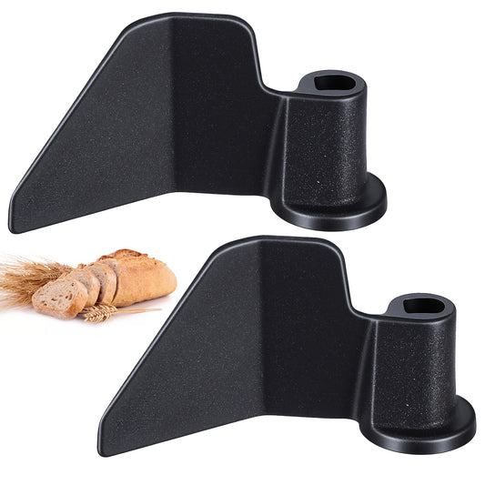 Bread Maker Kneading Paddle - 2Pcs Stainless Steel Kneading Blade for Most Bread Maker Replacement Parts (Black)