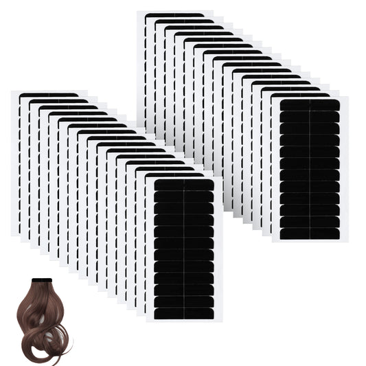 Tucnoeu 360pcs Hair Extension Tape,Extensions invisible Waterproof Double Sided Hair Tape,Adhesive Replacement Tape for Hair,Tape in Hair Extensions Wig Tape Beauty Tools(Black)