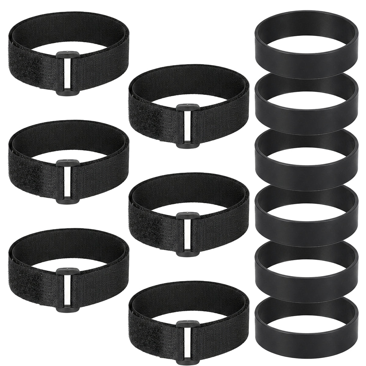 12Pcs Sectional Couch Connector Straps Rubber Bands, Adjustable, Adhensive