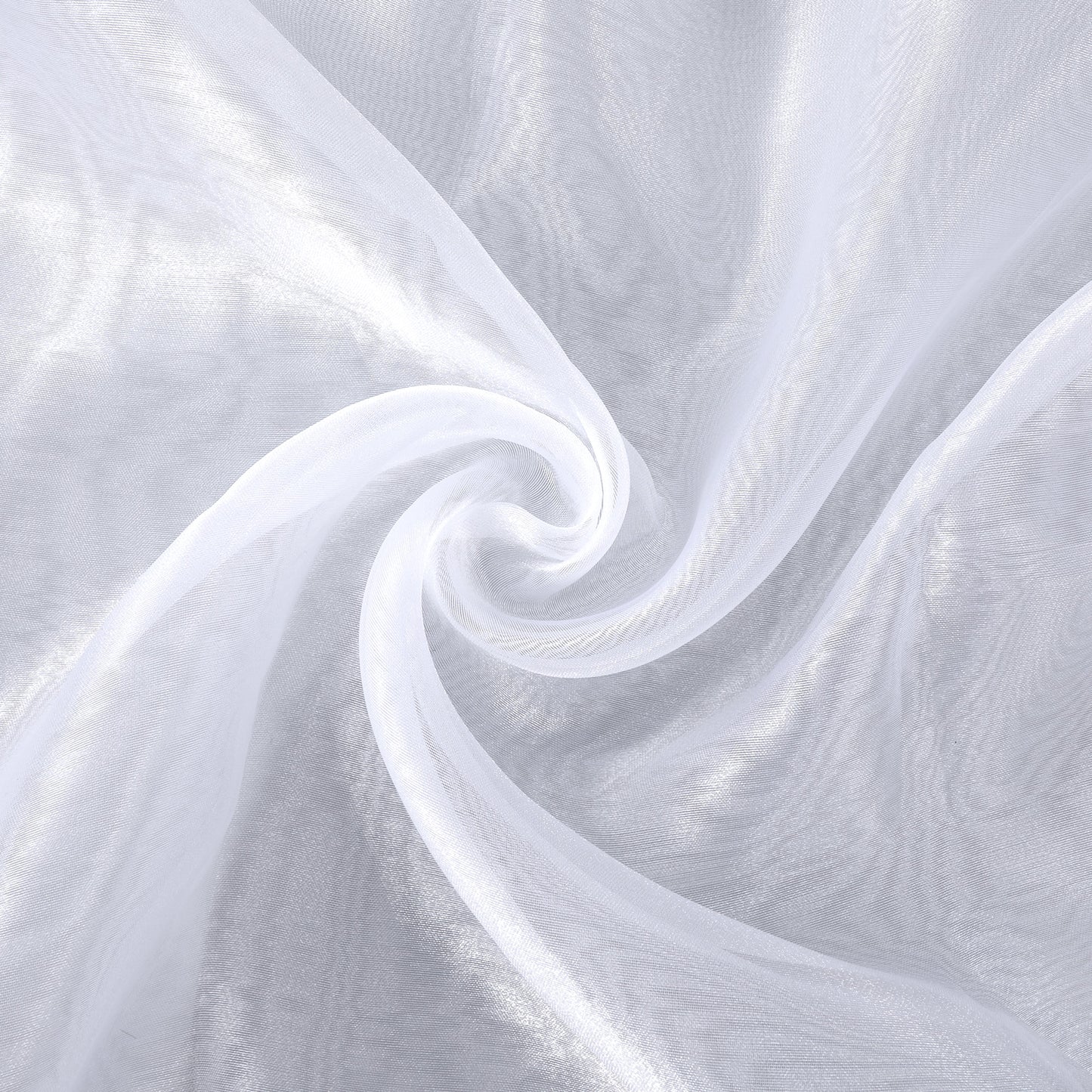 Sheer Organza Fabric by The Yard - 2 Yard x 63 Inch Wide White Organza Fabric, White Tulle Fabrics for Wedding Party Decorations Backdrop Curtain