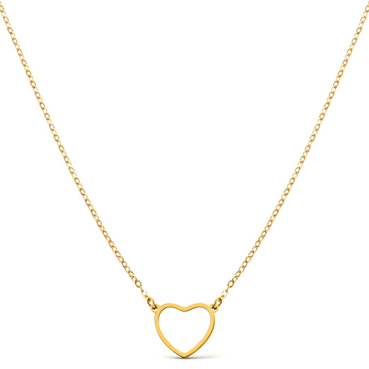 Josojoou Dainty Gold Heart Necklace for Women - Tiny Heart Pendant Choker, Delicate Love Chain Jewelry, Valentines Day Gifts for Her, Girlfriend, Wife