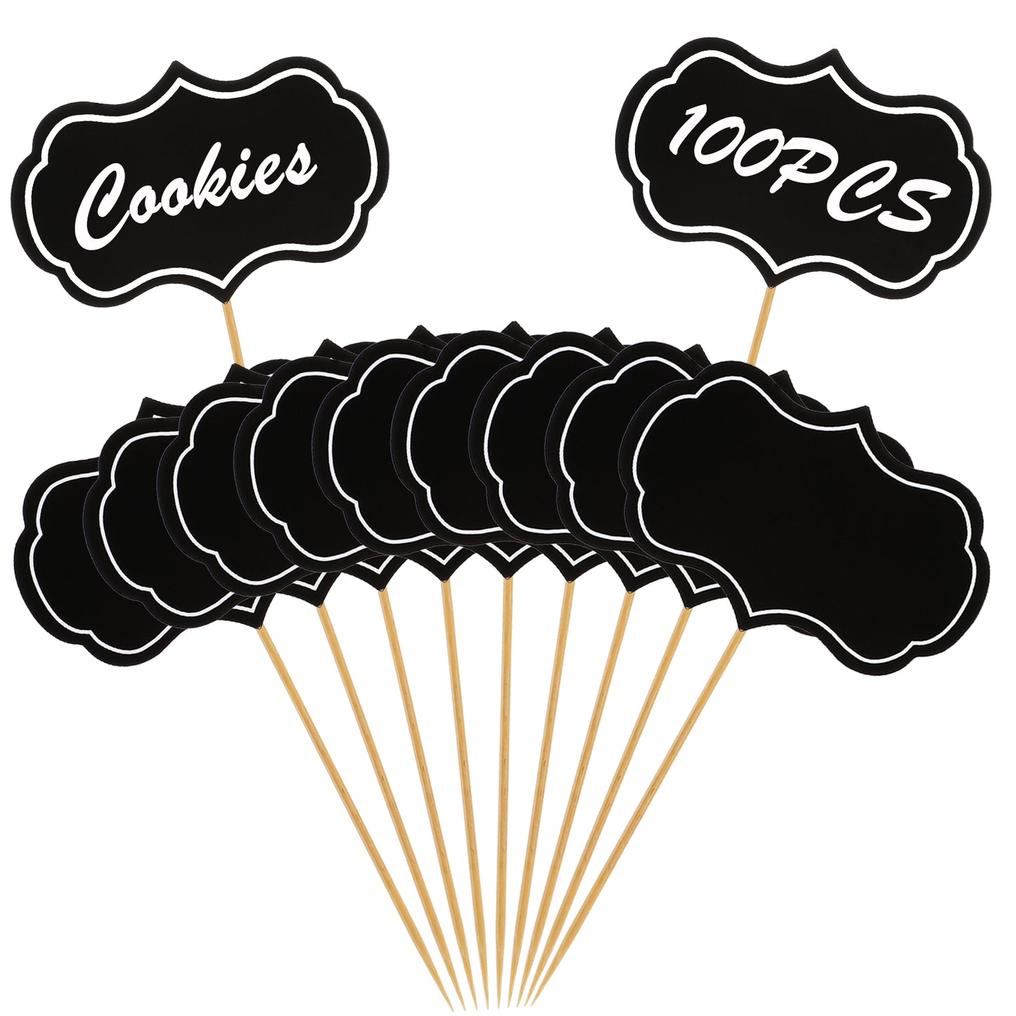 100 Pcs Food Labels for Party Buffet Charcuterie Boards Accessories Toothpick Flags Cupcake Toppers Cheese Markers Food Signs for Party Buffet Christmas Wedding Birthday Party