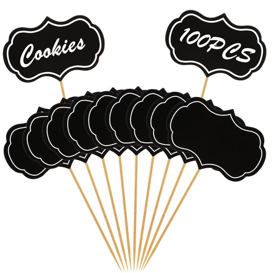 100 Pcs Food Labels for Party Buffet Charcuterie Boards Accessories Toothpick Flags Cupcake Toppers Cheese Markers Food Signs for Party Buffet Christmas Wedding Birthday Party
