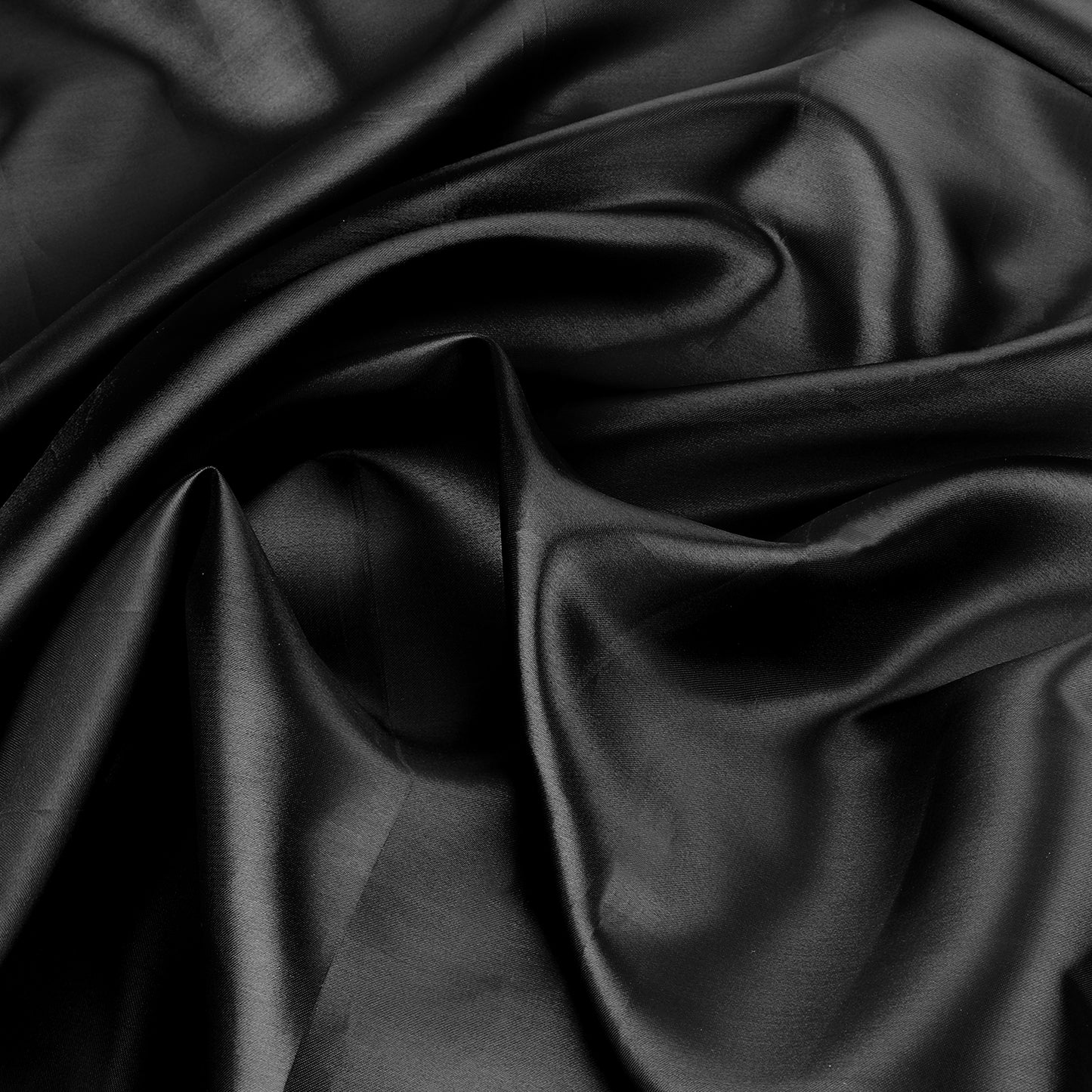 Black Satin Fabric 1 Yard x 61" Wide Satin Fabric by The Yard Charmeuse Satin Fabric Shiny Cloth Fabric Soft Silky Satin Fabric for Bridal Dress Wedding Decorations Clothing Making DIY Crafts (Black)