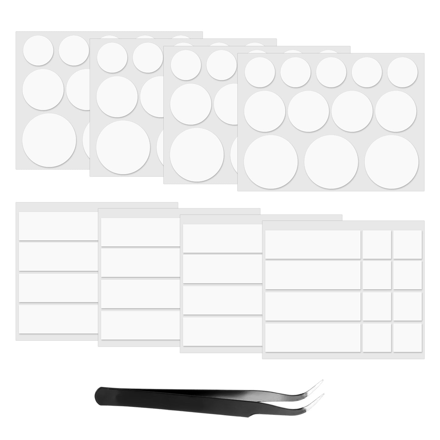 Yolev 96 pcs Double Sided Sticky Pads Double Sided Tape for Walls Removable Mounting Dots Adhesive Pads 2 size Picture Hanging Strips, Multipurpose Tape for Poster, Art Craft, Decoration (2 Shape)
