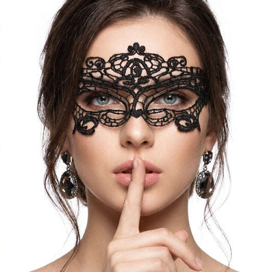 Lace Masquerade Mask Black Half Face Mask Party Sexy Halloween Ball Mask