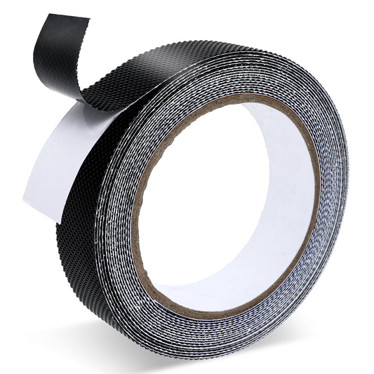 1 In Rubber Grip Tape Black Strong Contact Adhesive Grip Tape Anti Slip Rubber Grip Tape 5m Grip Tape Roll Ultra-Thin Waterproof Grip Tape for Handle Sealing Rubber Tape with Grip and Comfort