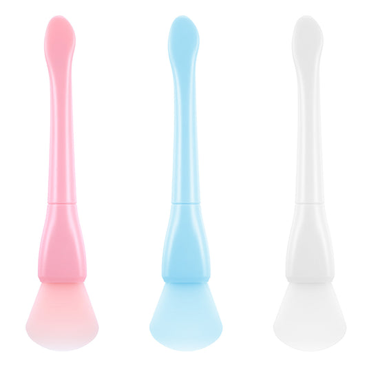 6Pcs Silicone Face Mask Brush Soft Face Mask Applicator Skincare Applicator for Sleeping Mask Body Lotion （Pink Blue White）