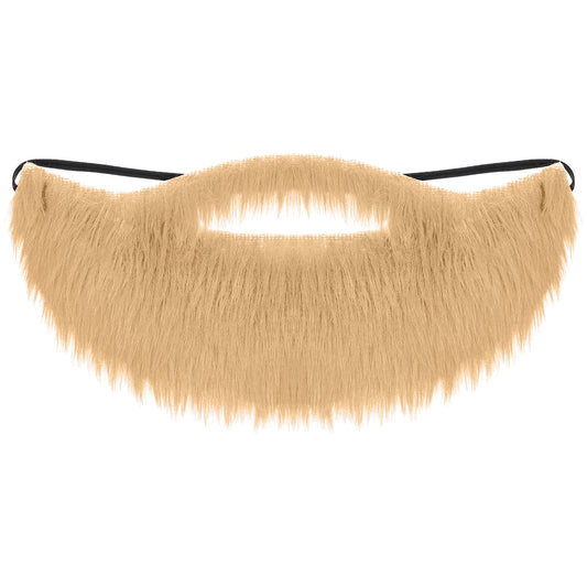 Fake Beard Elastic Fake Mustache Realistic Blonde Costume Facial Hair for Role Play, Men's Makeup, Christmas, Halloween Party Supplies