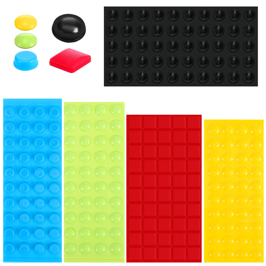 Bump Dots for Visually Impaired 250pcs Multiple Colors Sizes Shapes Tactile Stickers Low Vision Aids Braille Stickers for Blind, Elderly, Braille Bump Sticker