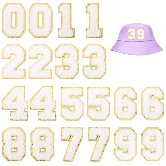 Yolev 20 Pcs Chenille Letter Patches Iron on Letters Varsity Letter Patches Self Adhesive Chenille Patches Chenille Embroidered for Team Jerseys Sports Football Jeans Bags Decors