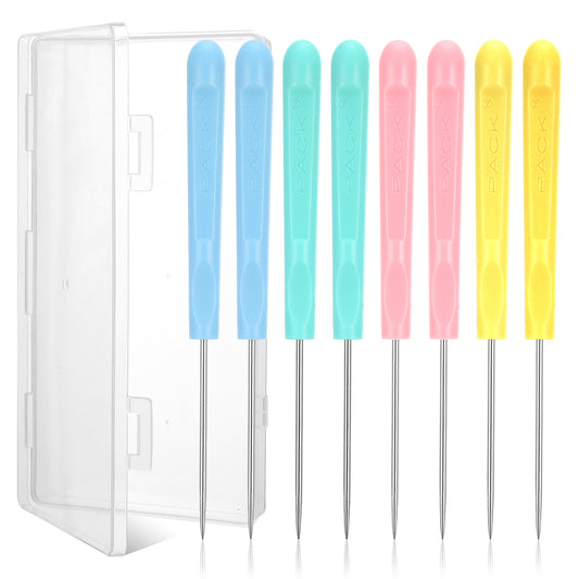 8Pcs Sugar Stir Needle Scriber Needle 5.12 * 0.41inch Cookie Scribe Needles Colorful Cake Decorating Needle Tool for Cake Painting, Leather Piercing, Handicraft Making