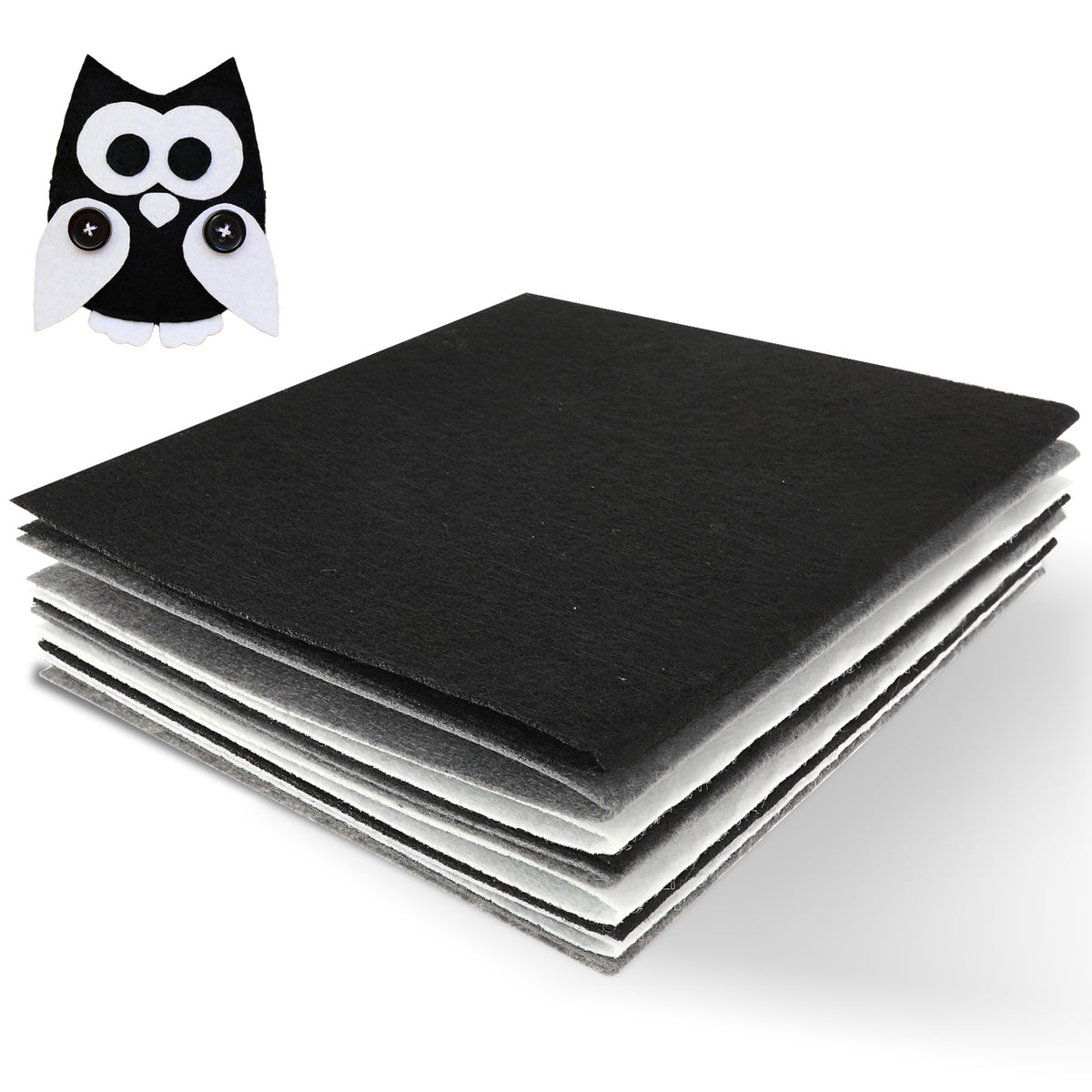 9 Pcs Felt Fabric Sheets 7.9 x 11.8 Inch Soft Craft Felt Sheets, 3 Colors