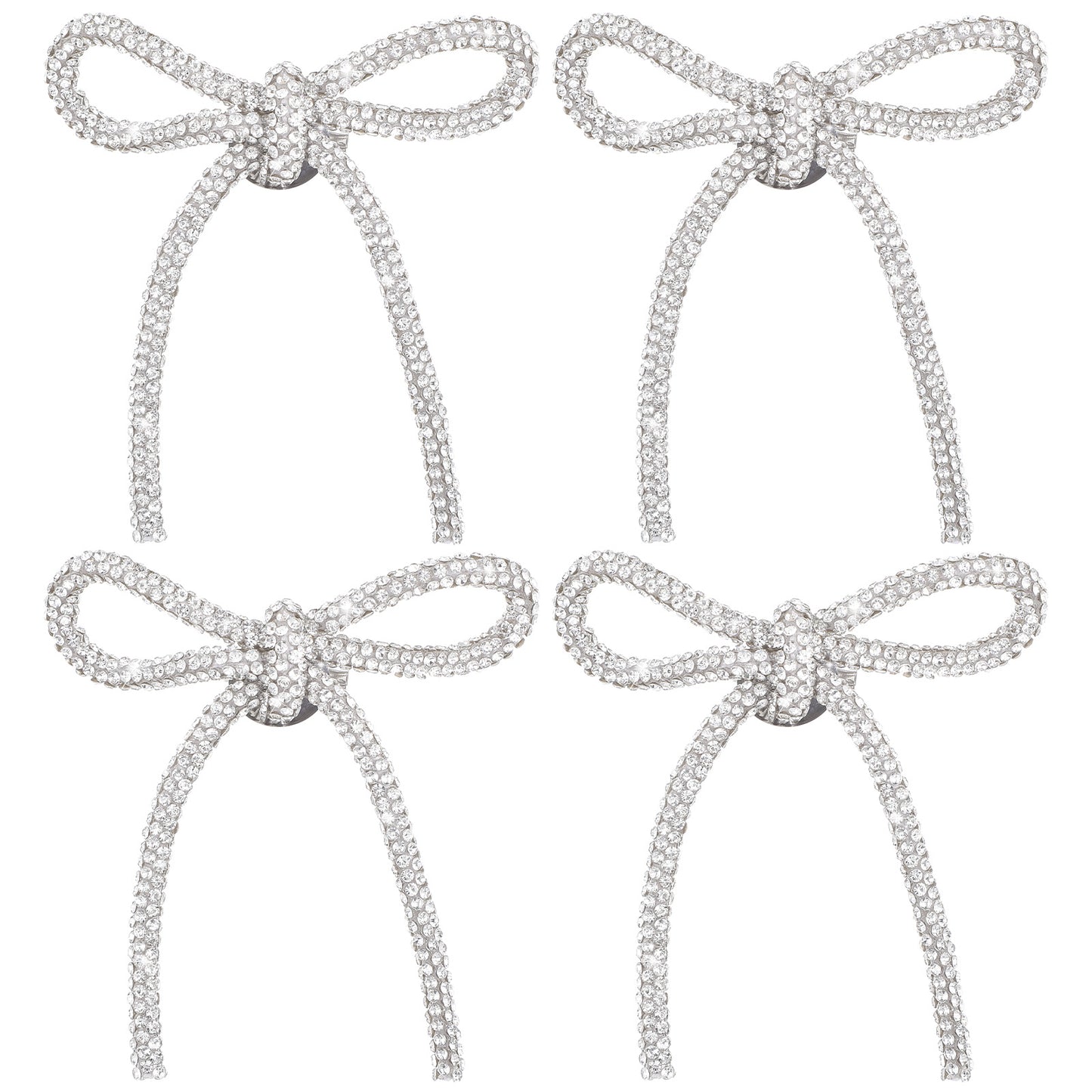 Rhinestone Bow Brooch Pin For Women, Long Tassel Lapel Pins, Elegant Crystal Bowknot Corsage For Dress, Suit, Shirt, Clothes Accessories, Wedding, Party Jewelry