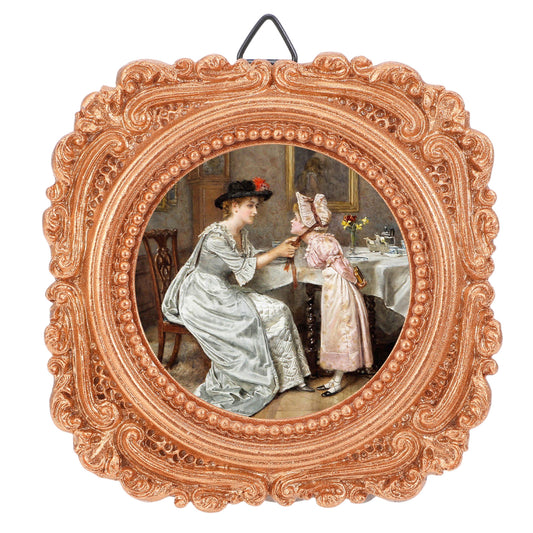 Tucnoeu Vintage Picture Frames, 2.4 X 2.4 Antique Ornate Small Picture Frames Gold Vintage Frames With Hooks and Easel Stand Mini Vintages Frames Victorian Decor for Gallery Wall and Tabletop