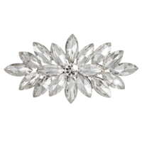 Marquise Rhinestone Brooch Pin, Elegant Sparkling Silver Brooch Pins for Women, Fashionable Versatile Marquise Rhinestone Lapel Pins for Sweater Coat Scarf Dress Suit Shawl Gown Wedding Accessoy