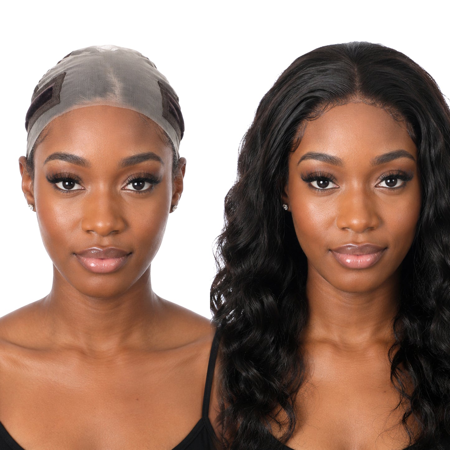 Wig Grip Cap for Glueless Lace Front Wigs, 9x6 Non Slip Wigs Cap with Grip Band, Adjustable Brown WigCaps for Women, Reusable HDLace Wig Accessories for Natural Hairline Look, 1 Pack