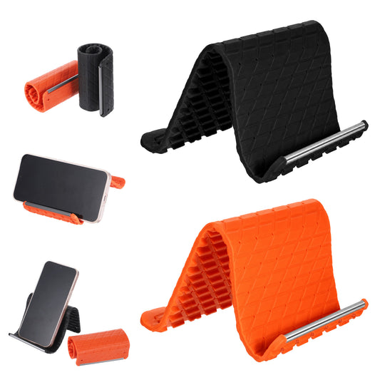Yykazqe 2Pcs Flexible Silicone Phone Holder, Foldable Silicone Phone Holder