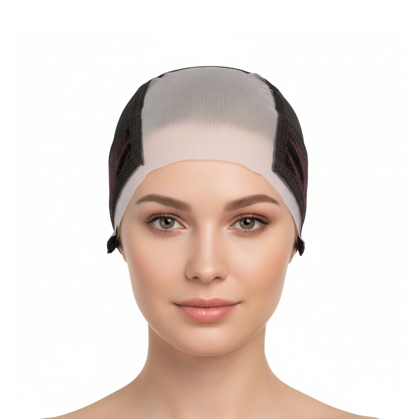 Lace Wig Cap for Women Glueless Wig Grip Cap with 4x5 Transparent Lace Wig Caps Non-Slip Adjustable Wig Grip Cap with Grip Band for Keeping Wigs In Place