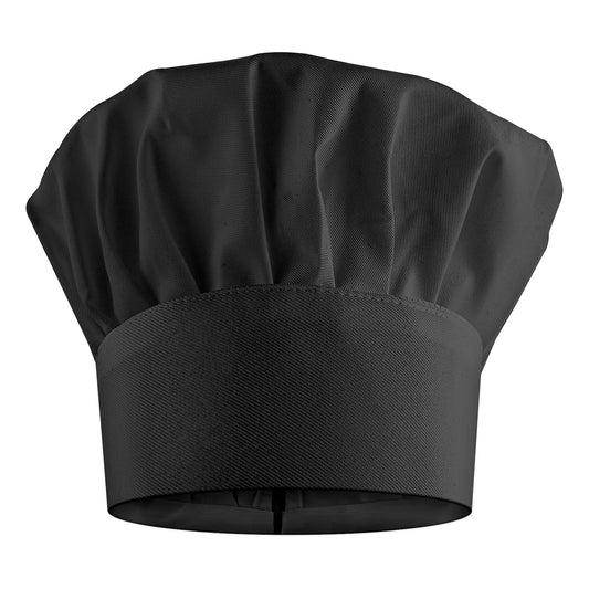 Lusofie Adult Chef Hat Adjustable Kitchen Chef Cooking Hats Elastic Black Baker Hat for Men Women(L(for Adult))