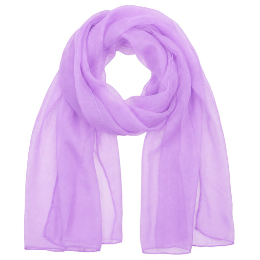 Telooco Chiffon Shawls and Wraps, Lightweight Chiffon Scarf (Purple)