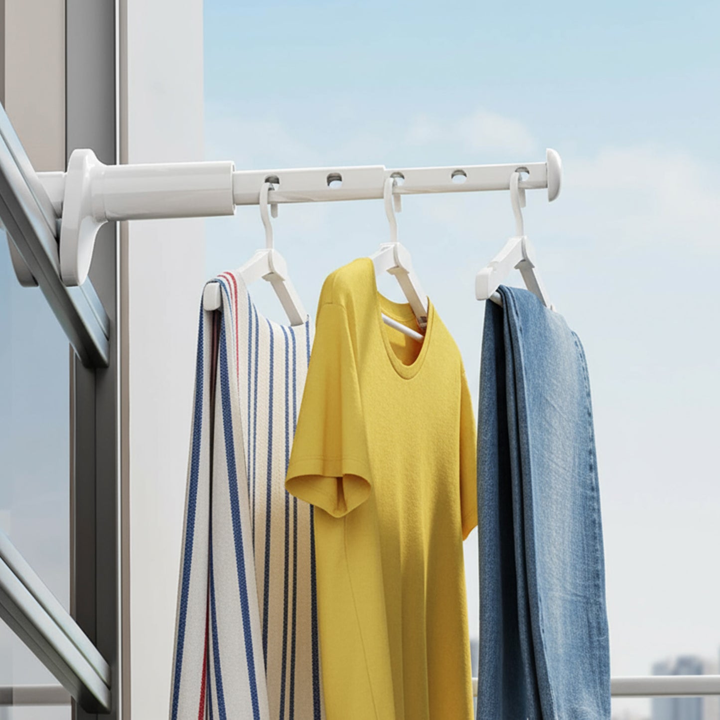 Travel Collapsible Clothing Rack with Retractable Rod, Foldable Over The Door Drying Rack, Portable Clothes Drying Racks for Travel, Cruise Ships, RV, Dormitories, Apartments, Hotel Laundry Rooms