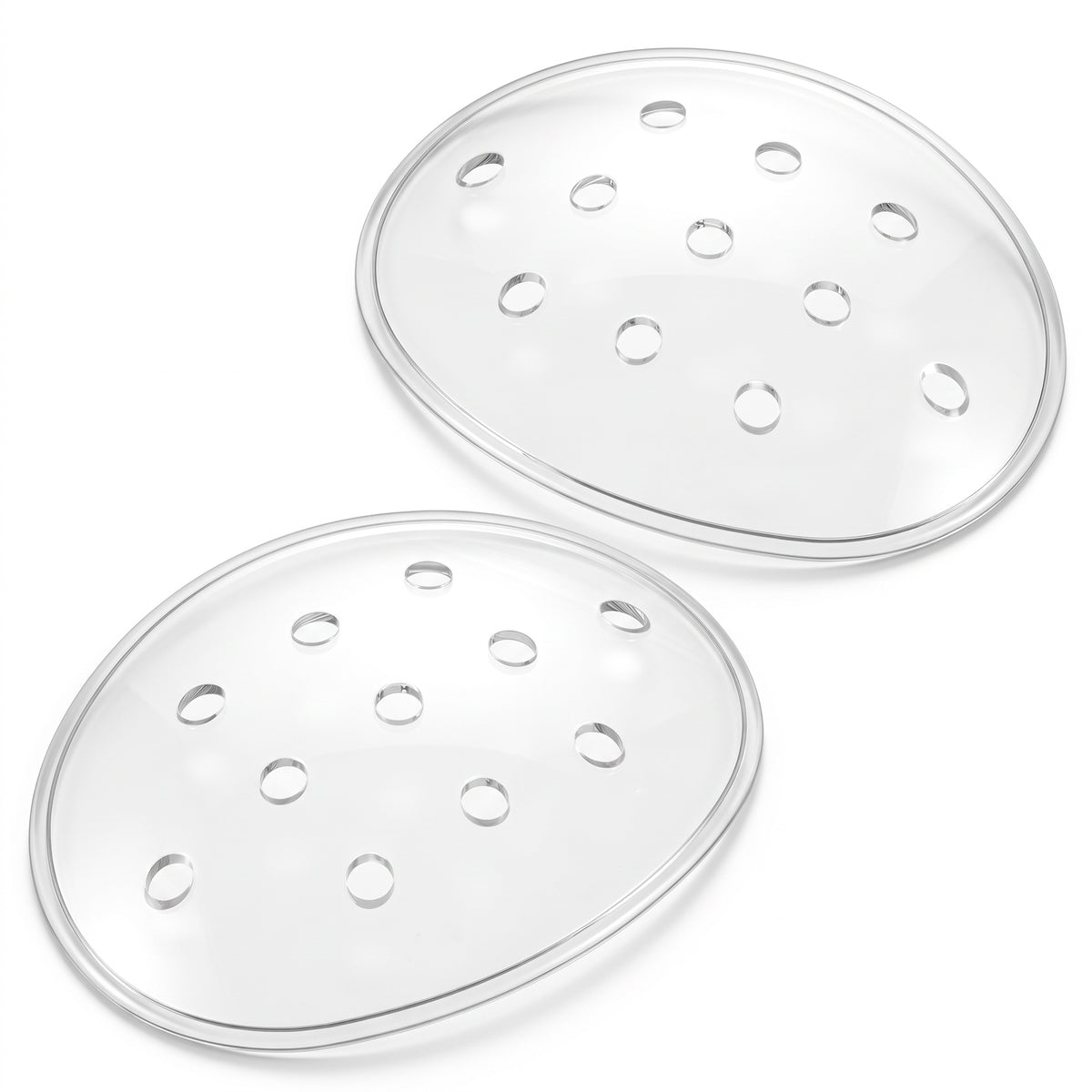 2 Pcs 11-Hole Plastic Eye Patches, Clear Eye Patches Eyes Shield