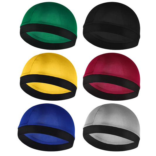 Lusofie 6 Pcs Kids Satin Wave Caps Boo Boo Cap Baby Wave Caps Kids Stocking Cap for Boys Girls Multicolour