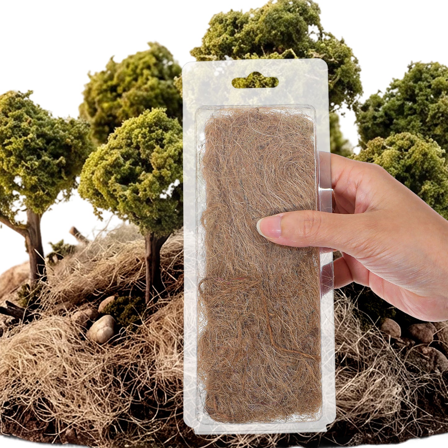 Neyauo Simulation Grass Miniature Static Grass Model Terrain Models Kit For Train Landscape Railroad Scenery, War Gaming Terrain Sand