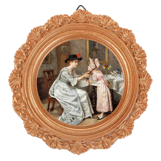 Antique Ornate Small Picture Frames, 2.5 X 2.5 Vintage Picture Frames Gold Vintage Frames With Hooks and Easel Stand Mini Vintages Frames Victorian Decor for Gallery Wall and Tabletop